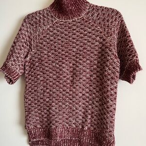Women's Maroon Knit Sweater
